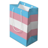 Sac Cadeau Moyen SlipperyJoe's transgenre pride drapeau de la diver (Dos Angle)