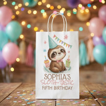 Sloth sloth-tastic kids birthday