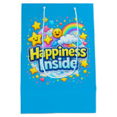 Sac Cadeau Moyen Smile, Happiness is Inside (Dos)