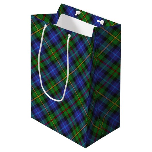 Sac Cadeau Moyen Smith Clan Scottish Tartan Plaid Motif (Devant Angle)