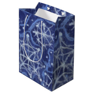 Sac Cadeau Moyen Snowfall Snowflakes Snow Flakes Flurier Nouvel an