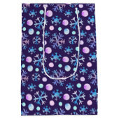 Sac Cadeau Moyen Snowflake Christmas Gift Bag (Dos)