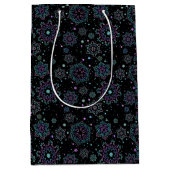 Sac Cadeau Moyen Snowflakes (Devant)