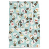 Sac Cadeau Moyen Snowman (Dos)