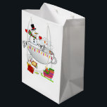 Sac Cadeau Moyen Snowman Merry Christmas Gift Bags<br><div class="desc">Christmas Gift Bags</div>