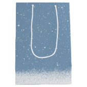 Sac Cadeau Moyen Snowman Ski Dans Les Snowflakes (Dos)