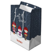 Sac Cadeau Moyen Snowman Winter Wonderland (Dos Angle)