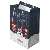 Sac Cadeau Moyen Snowman Winter Wonderland (Devant Angle)