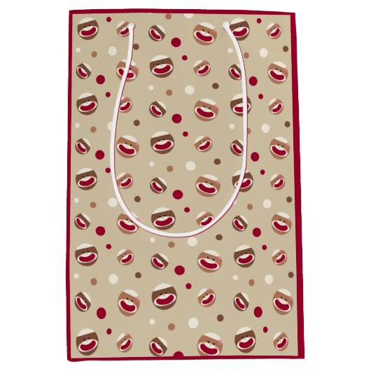 Sac Cadeau Moyen Sock Monkey Smile (Devant)