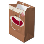 Sac Cadeau Moyen Sock Monkey Smile(Girl) (Devant Angle)