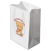 Sac Cadeau Moyen Soft Heart Big Love Cute Teddy Bear (Dos Angle)