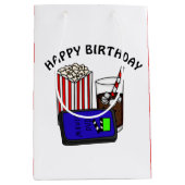 Sac Cadeau Moyen Soirée cinéma fête d'anniversaire   (Devant)