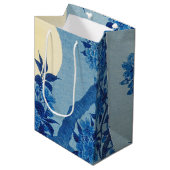 Sac Cadeau Moyen Soirée Lune Arbre Bleu Lune (Devant Angle)