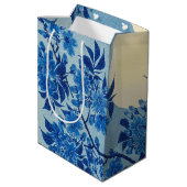 Sac Cadeau Moyen Soirée Lune Arbre Bleu Lune (Dos Angle)