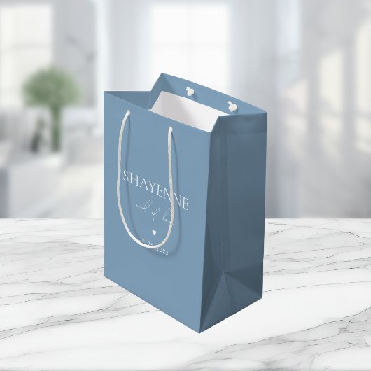 Sac Cadeau Moyen Something Blue Before I Do Témoin de la mariée Cad