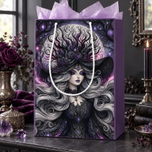 Sorcière Gothique Céleste Fantaisie Lune Violette