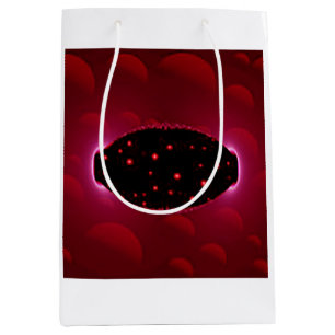 Sac Cadeau Moyen Source Alien D'Énergie Avec Sphères Arrière - plan