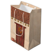 Sac Cadeau Moyen Southwest Adobe and Terracotta Tile House Design (Devant Angle)