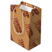 Sac Cadeau Moyen Souvlaki Viande Porc brochette Grèce Fast Food Grè (Dos Angle)