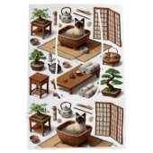 Sac Cadeau Moyen Spa party for Siamese Cat Lovers  (Dos)