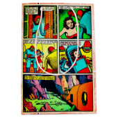 Sac Cadeau Moyen SpaceHawk, Martians et une bande dessinée Damsel (Devant)