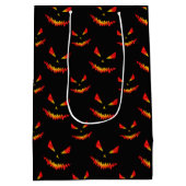 Sac Cadeau Moyen Sparkly Jack O'Lantern face motif Halloween (Dos)