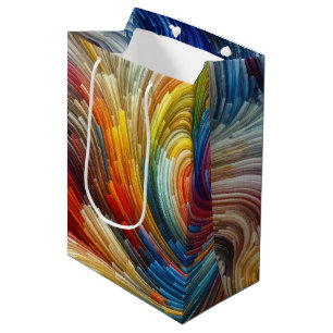Sac Cadeau Moyen Spectre Abstrait contemporain
