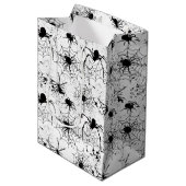 Sac Cadeau Moyen Spiderweb Pattern Halloween  (Devant Angle)
