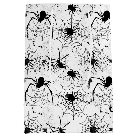 Sac Cadeau Moyen Spiderweb Pattern Halloween  (Dos)