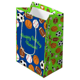Sac Cadeau Moyen Sports Anniversaire