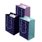 Sac Cadeau Moyen Spring Floral Pattern Lilac