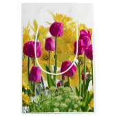 Sac Cadeau Moyen Spring Flowers / Bouquet of Daffodils, Tulips (Devant)