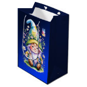 Sac Cadeau Moyen Spring Gnome with Bunny and Bluebird (Devant Angle)