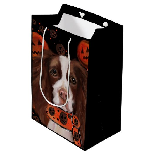 Sac Cadeau Moyen Springer Spaniel Anglais (Devant Angle)