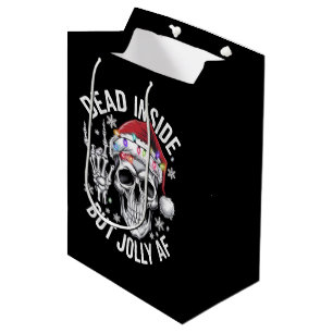 Sac Cadeau Moyen Squelette de Cadeau de Noël Mort à l'Intérieur Mai