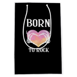 Sac Cadeau Moyen Squelette Mains Graphisme Coeur Pour Classique