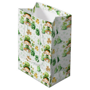 Sac Cadeau Moyen St patrick Lucky One Premier Anniversaire