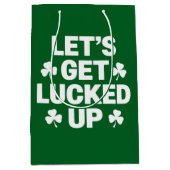 Sac Cadeau Moyen St Patrick's Day Faisons chanceler Irlandais Clove (Devant)