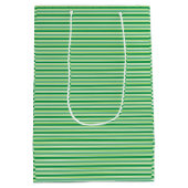 Sac Cadeau Moyen St. Patrick's Day Green Stripes Pattern-54608 (Dos)