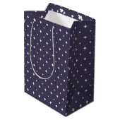 Sac Cadeau Moyen Star Pattern Gift Bags | Minimal Celestial Stars  (Dos Angle)