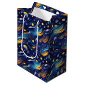 Sac Cadeau Moyen Stars Night Sky Anniversaire (Devant Angle)