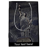 Sac Cadeau Moyen Statue de la Liberté (Devant)