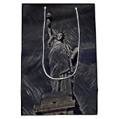 Sac Cadeau Moyen Statue de la Liberté (Dos)