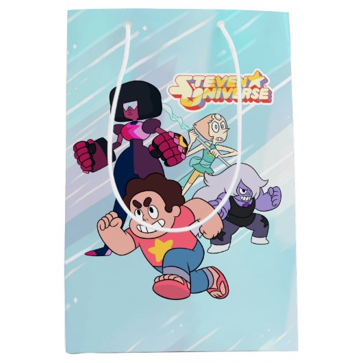 Sac Cadeau Moyen Steven Universe | Crystal Gem Group Action (Devant)