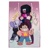 Sac Cadeau Moyen Steven Universe | Pose du groupe Crystal Gem (Dos)