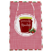 Sac Cadeau Moyen Sticker Étiquette de confiture maison modifiable (Devant)