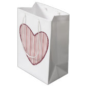 Sac Cadeau Moyen Striped Heart (Dos Angle)