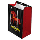 Sac Cadeau Moyen Stunning Chinese Year of the Fire Horse 2026 (Devant Angle)
