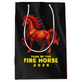Sac Cadeau Moyen Stunning Chinese Year of the Fire Horse 2026 (Devant)