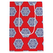 Sac Cadeau Moyen Style Chine bleue avec des créatures (Dos)